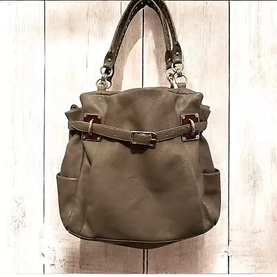 Bolso de mano/bolso de hombro de cuero topo Elliott Lucca 15 x 12 x 4,5 Foto 1 de 4