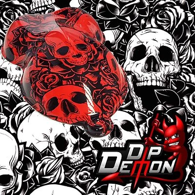DIP DEMON DIP WIZARD HYDROGRAPHIC FILM SKULLS AND ROSES TRANSPARENT WATER TRANSFER HYDRO DIPPING