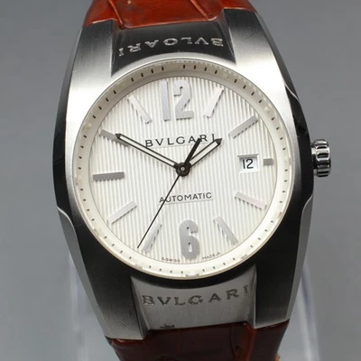[Near MINT] BVLGARI Ergon EG40S Silver Stainless Steel Automatic Men Watch JAPAN - Image 1 of 4
