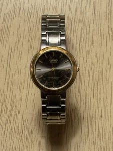 Casio Womens Watch LTP-1172 Quartz 26mm Two Tone Case Stretch Bracelet Analog - Picture 1 of 5