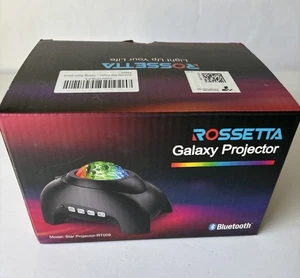 Rossetta Star Galaxy Projector Bluetooth, Color Change, Sounds, Remote - Picture 1 of 6