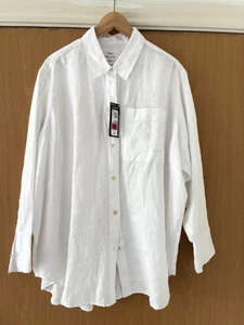 Marks and spencer womens Pure Linen Oversized Shirt White size 18 - Picture 1 of 6