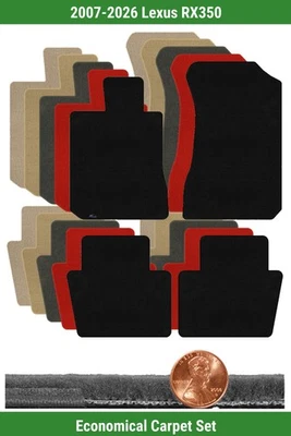 Juego de alfombrillas Lloyd Custom Velourtex para Lexus RX350 2007-2026 (4 piezas) #VS0 Foto 1 de 4