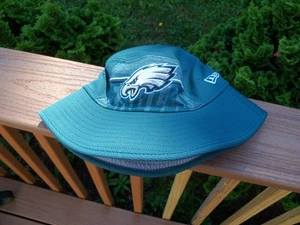 NFL PHILADELPHIA EAGLES New Era Training BUCKET Hat ~ Size ~ SMALL~MEDIUM - Picture 1 of 3