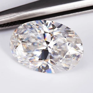 Fashionable Oval Cut D Color Loose Moissanite 0.1-8ct VVS1 GRA Certificate - Picture 1 of 12