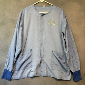 Giacca Scrub Vintage Fresno Cuore e Chirurgico Bottoni Abbigliamento Lounge Leggera - Foto 1 di 11