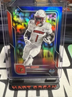 2025 Bowman Chrome U Isaac Brown #32 1st Blue Refractor /150 - Image 1 of 3