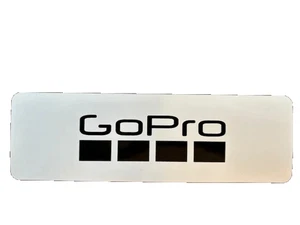 CÁMARA DE ACCIÓN GOPro grande gris/negro 8" x 2.5" logotipo patrocinador pegatina, ¡original! - Imagen 1 de 3