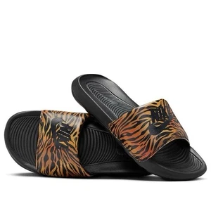 Nike Victori One Slides Sandals Animal Print CN9676-010 Women's Sizes - Picture 1 of 6
