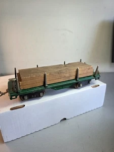 LIONEL No. 511 Flat Car W/Lumber Load++++ Standard Gauge ++++ Green ++++ - Picture 1 of 7