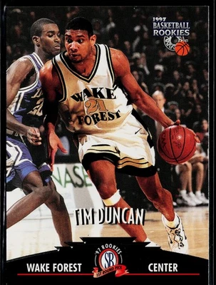 Tim Duncan 1997 Score Board Rookies #1 Wake Forest Demon Deacons - Image 1 of 2