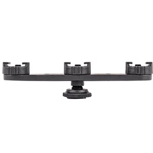 For Triple Hot Shoe Bracket Mount Holder Hot Shoe Camera Support for Fill Light - Picture 1 of 11