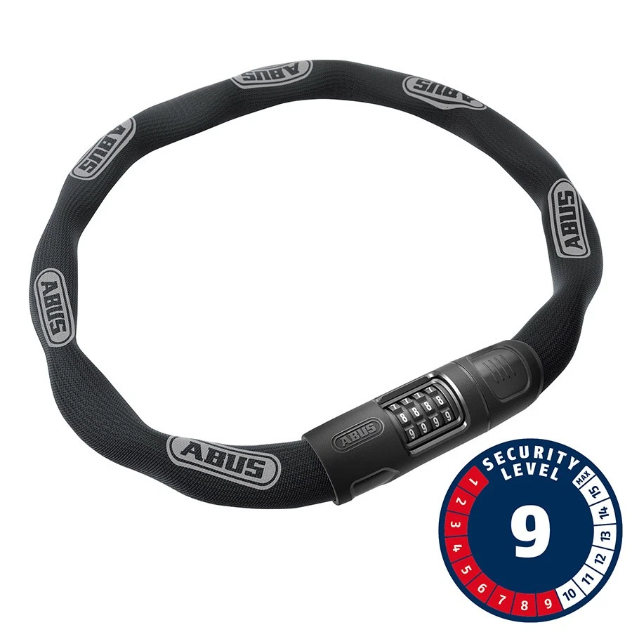 New Abus 8808C Chain Lock Combination 8mm 85cm Black - Image 1 of 1