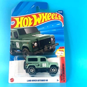 HOT WHEELS 2025 LAND ROVER DEFENDER 90 MINT GREEN 210/250 JBC16 THEN AND NOW - Picture 1 of 2
