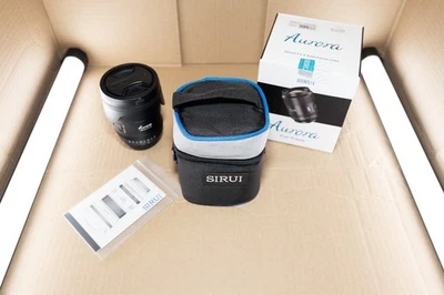 BARELY used Excellent Sirui Aurora 35mm f/1.4 Full Frame Auto Focus Lens Sony E - Image 1 of 4