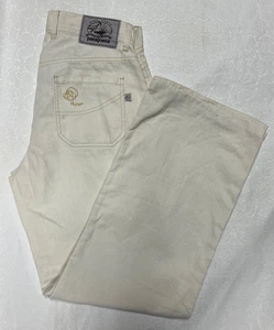 Patagonia Rhythm Pants Women’s Size 8 x 29 (Hemmed) Hemp Denim Beige Wide Leg - Picture 1 of 10