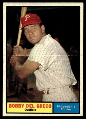 1961 Topps Bobby Del Greco Philadelphia Phillies #154 - Image 1 of 2