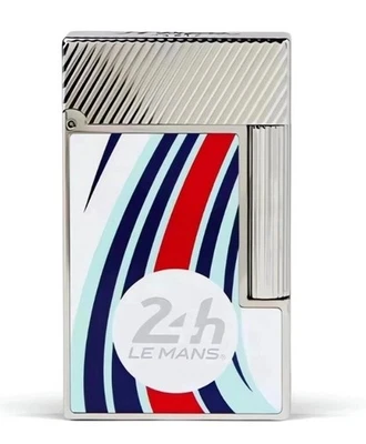 S.T. Dupont White Le Mans Line 2 accendino e custodia ping perfetti, C16088 nuovo con scatola - Immagine 1 di 4