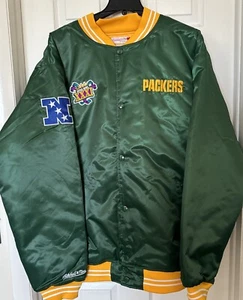 Mitchell & Ness Men 3X-TALL Super Bowl XXXI Green Bay Packers Heavyweight Jacket - Picture 1 of 17
