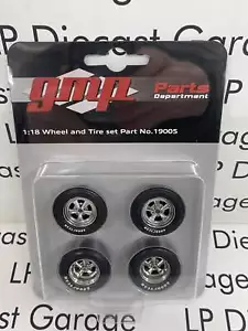 GMP Wheelset 5-Spoke Mag Muscle Car Wheel & Tire Pack for 1:18 Diecast 19005 - Picture 1 of 3