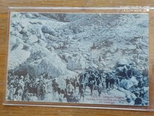 CARTOLINA VALLE TARANTA PELIGNA CHIETI PARTENZA DI COMITIVA VIAGGIATA 1909 (R336
