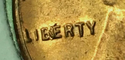 LINCOLN CENT BIE CHIP ERROR ERROR!! OBV to REV DIE CLASH!!!. 1954 S 1C RD Cover