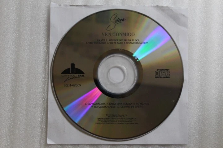 Selena Ven Conmigo CD Disc Only Tejano, Cumbia, Latin Pop Foto 1 de 1