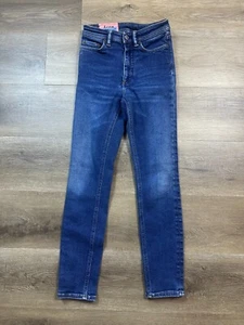 Acne Studios Jeans Youth 22 x 27 Blue Denim Bla Konst Solid Casual - Picture 1 of 8