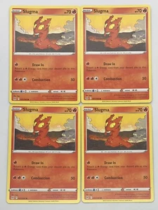 POKEMON TCG LOST ORIGIN Slugma x4 4x Common Playset #021/196 Pack Fresh NM! - Imagen 1 de 1