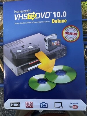 Honestech SEALED! VHS to DVD 10.0 Deluxe  Video Audio & Photo Conversion - Image 1 of 4