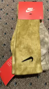 2 PAAR NEUE HERREN 8-12 NIKE Swoosh LOGO Batik Socken Large - Bild 1 von 3