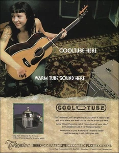 Guitarra eléctrica acústica Takamine Cool Tube Preamp 2005 anuncio 8 x 11 anuncio - Imagen 1 de 3