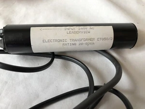 Leaderview 12V 20 - 50VA Electronic Transformer - ET050/D. Torpedo style - Picture 1 of 2