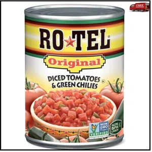 Ro-Tel, tomates en cubitos con chiles verdes, 10 OZ, envío gratuito - Imagen 1 de 7