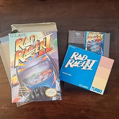 Rad Racer II NES Video Game with Box, Manual, Sleeve, & Foam Tested Working CIB - Image 1 of 4