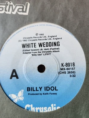 Billy Idol "White Wedding" 1982 CHRYSALIS Oz 7" 45rpm - Image 1 of 2