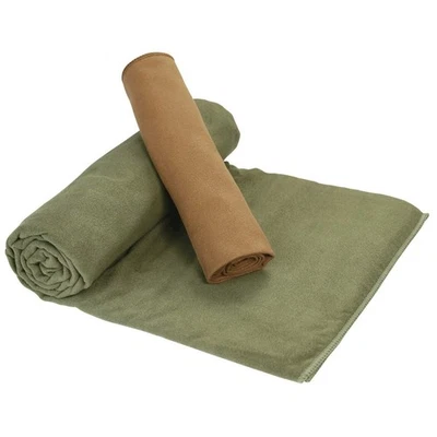 Toalla de campo de microfibra 5 estrellas - Toalla compacta de secado rápido tamaño excesivo - bronceado 499/verde Foto 1 de 4