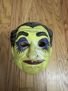 Vintage Halloween 1964 beflockt Ben Cooper KayroVue Opa Münster Maske Kostüm - Bild 1 von 22