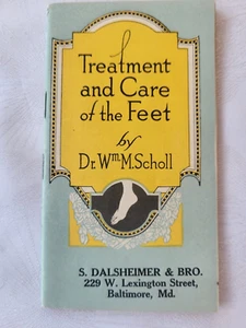 1919 S Dalsheimer Shoe & Stocking Store Baltimore, MD Dr. Scholl Foot Care Book - Picture 1 of 13