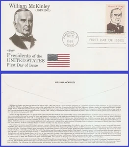 USA3 #2218f U/A ARTMASTER FDC   25th William McKinley - Bild 1 von 1