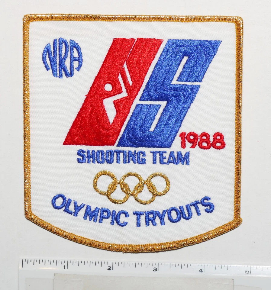 Parche de prueba del equipo olímpico de tiro de Estados Unidos 1988 latón - NUEVO Foto 1 de 1