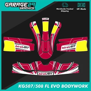 BIREL STYLE - KG507/508 FL EVO Kart Sticker Kit - Picture 1 of 1