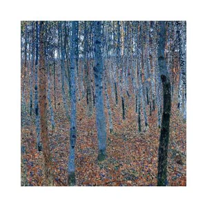 Gustav Klimt, Beech Grove I, 1902, Canvas Print, 8" x 8" + Border - Picture 1 of 10