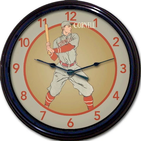 Cornell University Vintage Baseball Wall Clock Cayuga Ithaca New York New 10" Cover