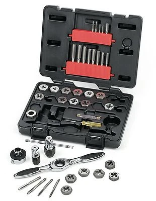 GearWrench 42 Piece Ratcheting Tap and Die Drive Tool Set Metric 3 - 12mm 3886 - Image 1 of 3