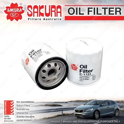 Sakura Oil Filter for Alfa Romeo 147 156 932 164 166 936 GT 937 GTV Spider 916S - image 1 of 2