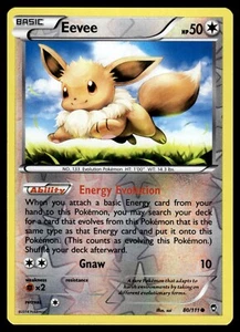 Eevee 80/111 Reverse Holo XY Furious Fists Pokemon Card - Picture 1 of 2