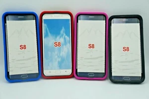 Samsung S8 Cover Case Protector Anti shock Bumper Case with Cover Inside  - Picture 1 of 10