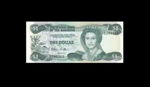 1974 (1984) BRITISH COLONY BAHAMAS QEII $1 "G" (( GEM UNC ))