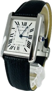 Reloj Cartier Tank Solo W5200027 3515 XL Blanco Automático Hombre Excelente++ A3053 - Imagen 1 de 12